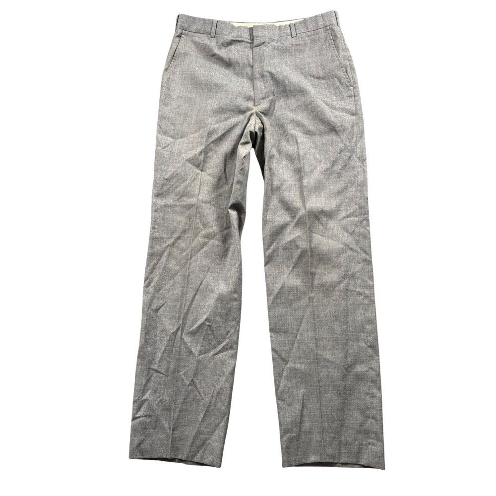 John Alexander Dress Pants Mens 32X30 Grey Straight Leg Business Casual Vintage